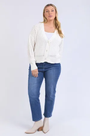 Sasha Lightweight Cardi – Marshmallow