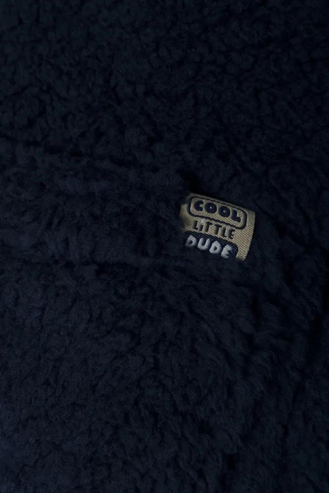 Sherpa Fleece Jacket Navy