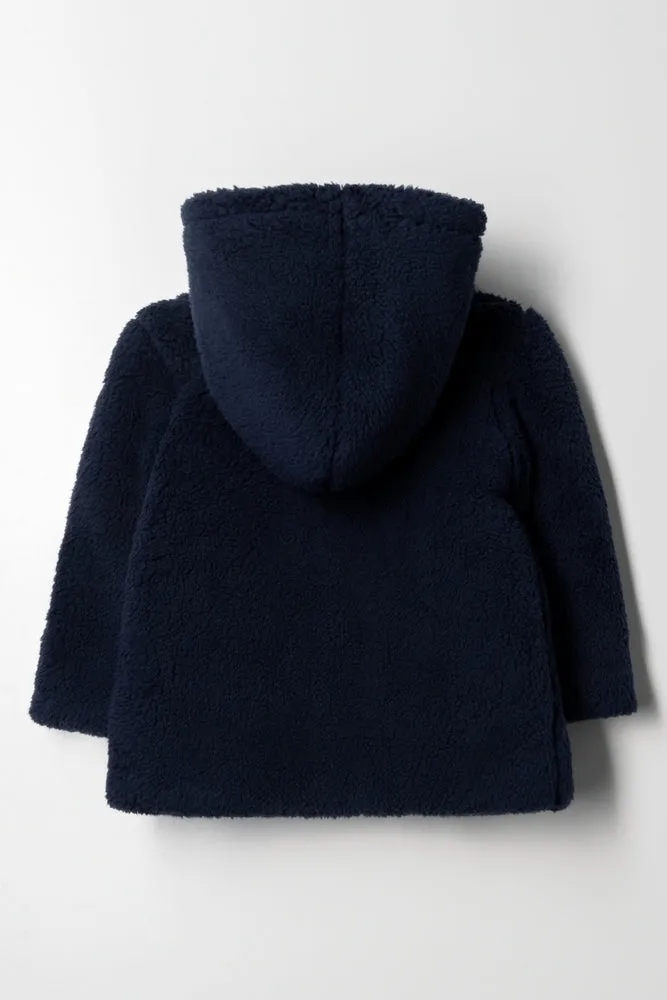 Sherpa Fleece Jacket Navy