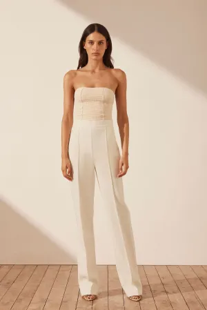 SHONA JOY Amura Side Panel Pant - Cream