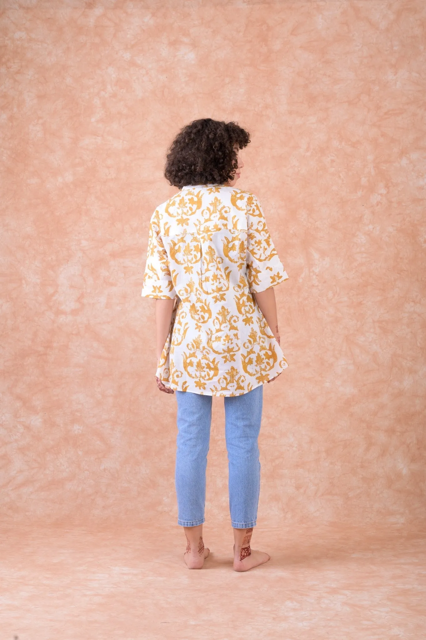 Short Sleeve Pattern Top