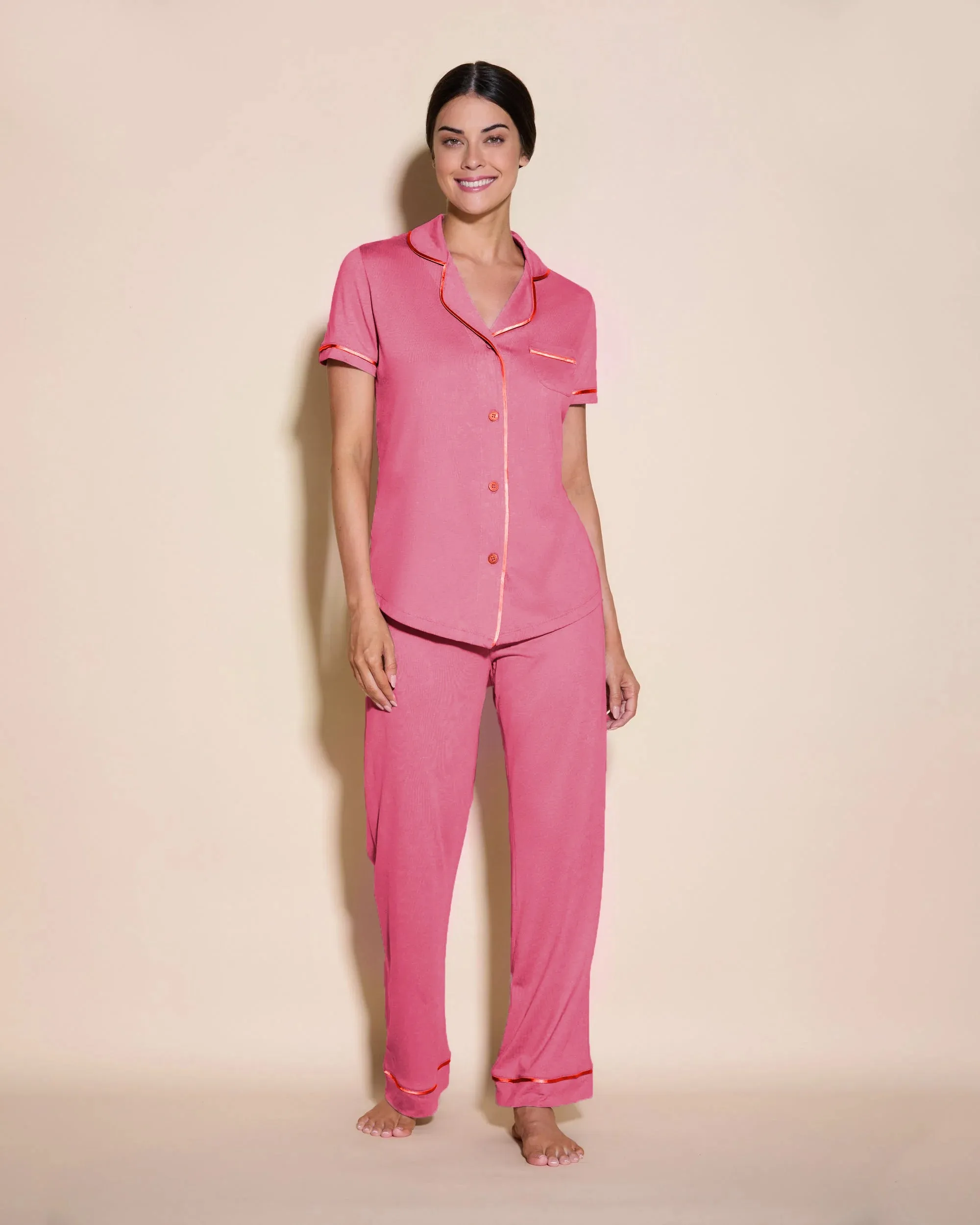 Short Sleeve Top & Pant Pajama Set