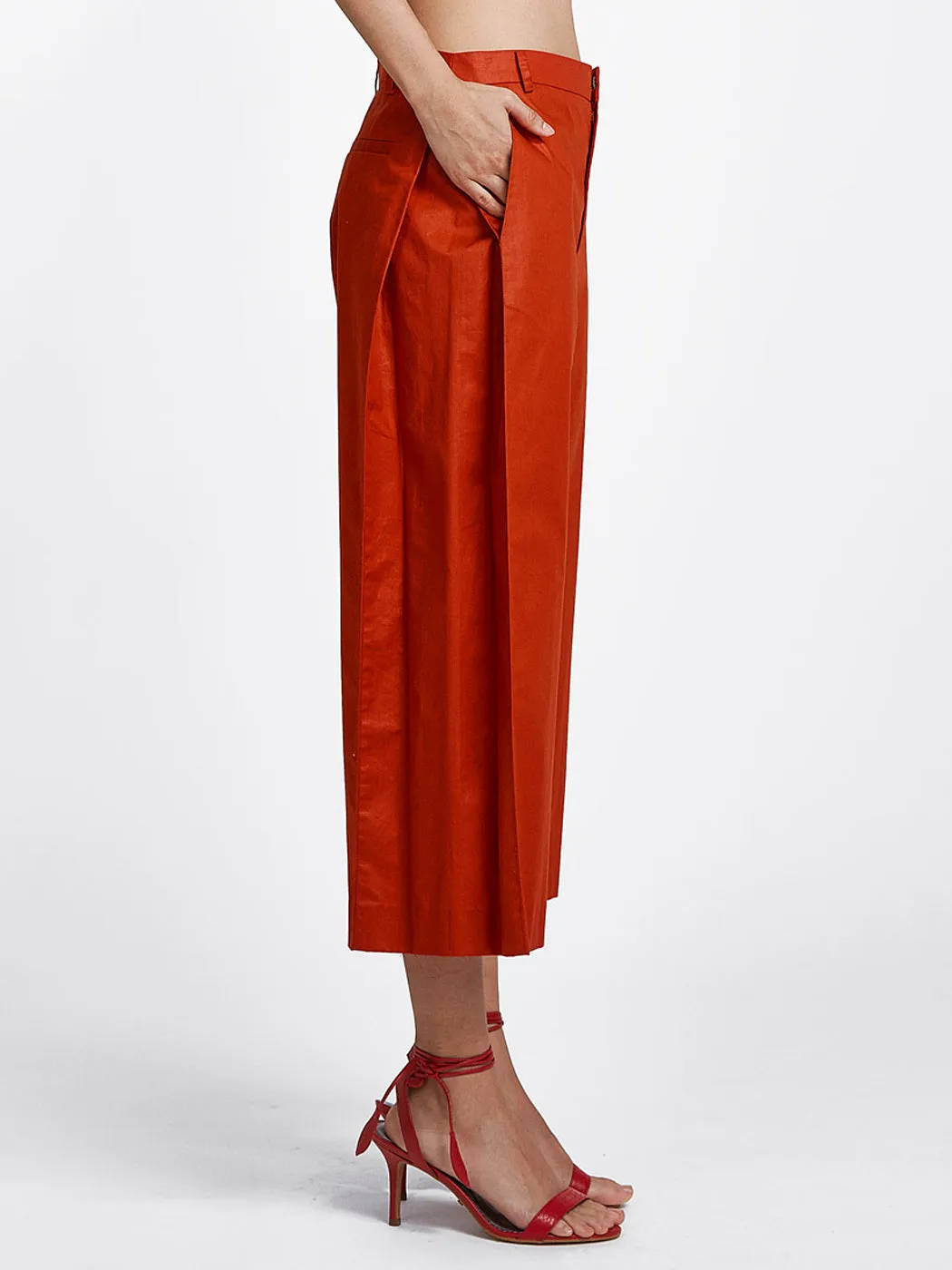 Side Pleat Pants Chintz