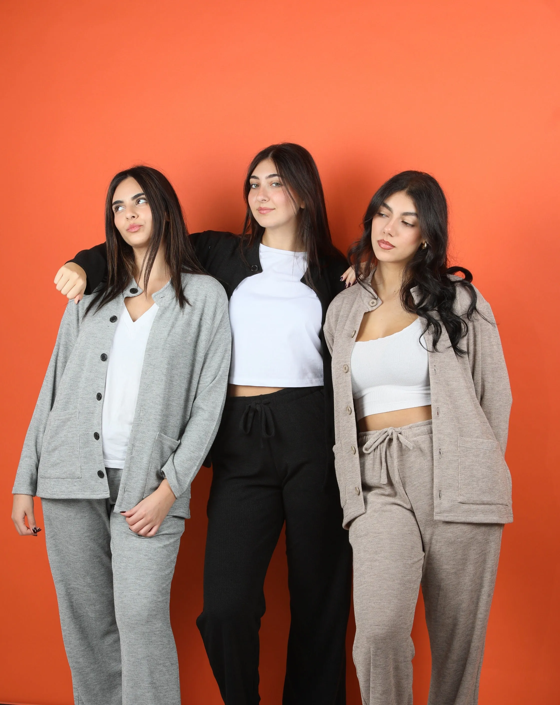 Sienna Cardigan and Pants Set - Black