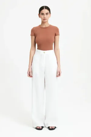Sima Linen Pants White