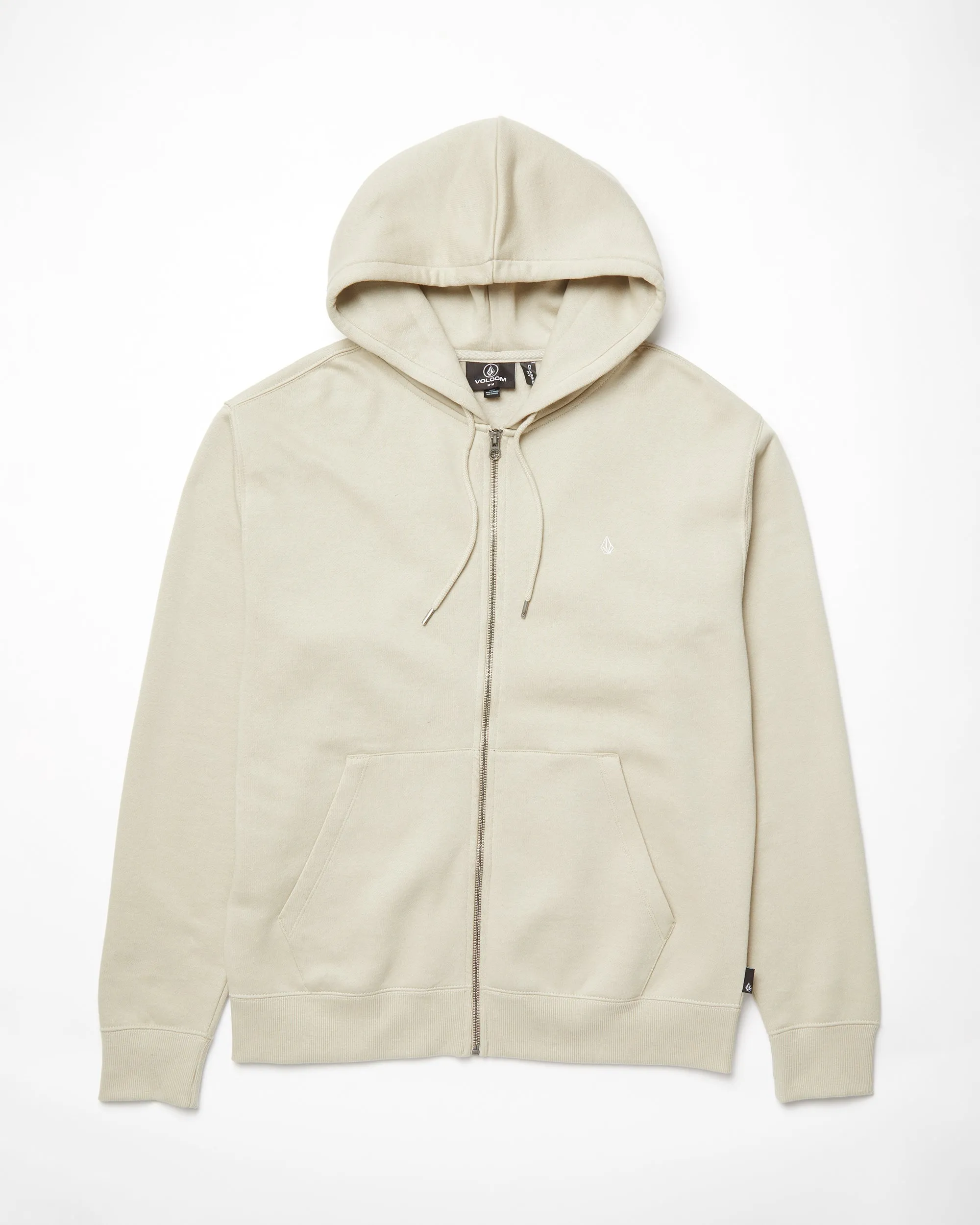 Single Stone Full Zip Kapuzenpullover - LIGHT KHAKI