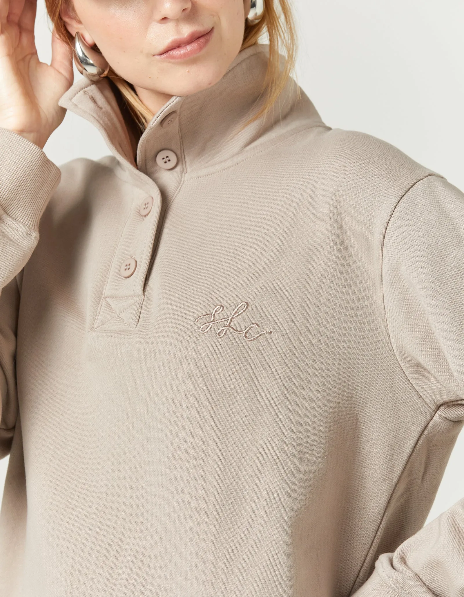 SLC Funnel Neck Fleece - Stone