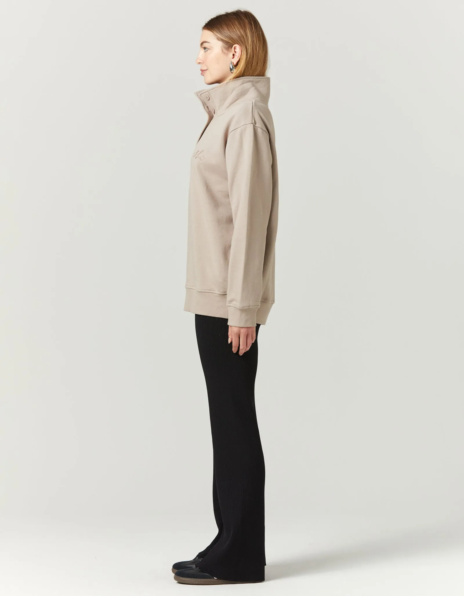 SLC Funnel Neck Fleece - Stone