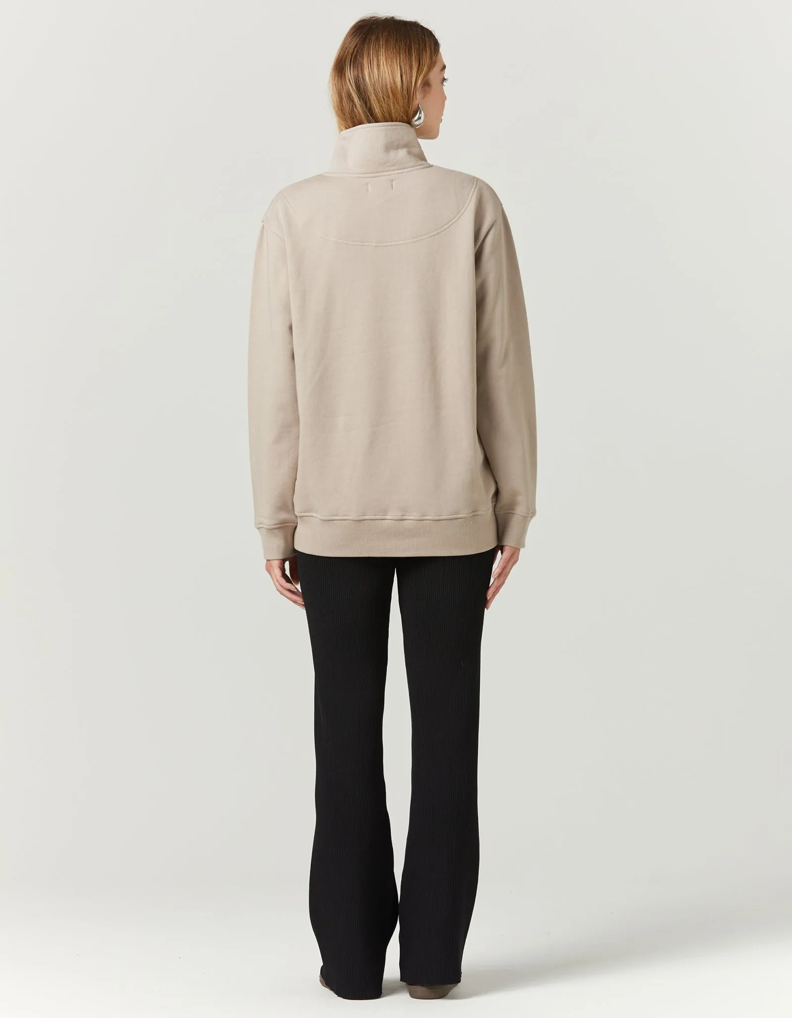 SLC Funnel Neck Fleece - Stone