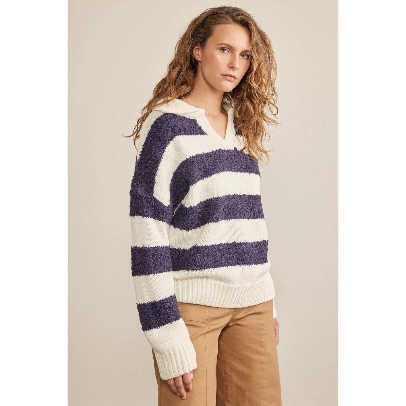 Sloane Teddy V-Neck Sweater