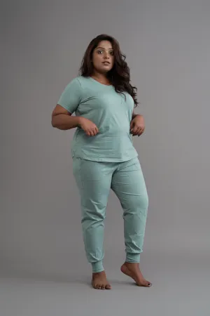 Snooze Tee: Aqua Green