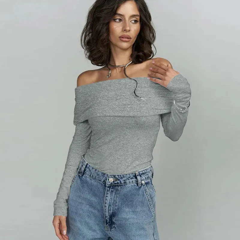 Snug Loose Off Shoulder Sweater