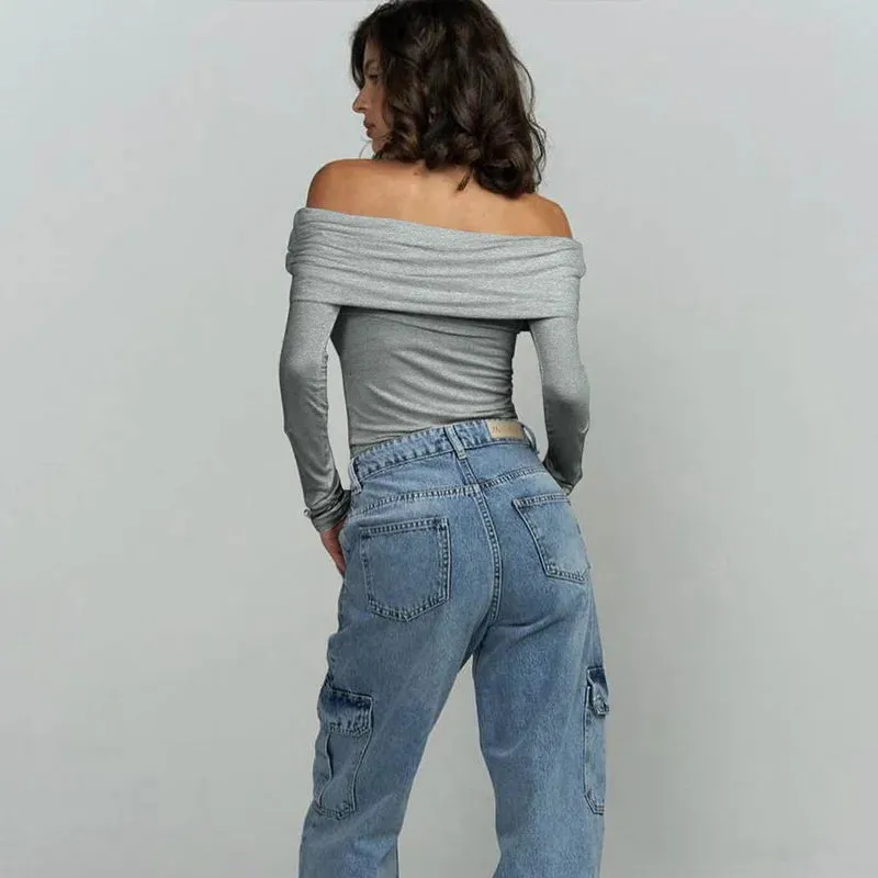 Snug Loose Off Shoulder Sweater