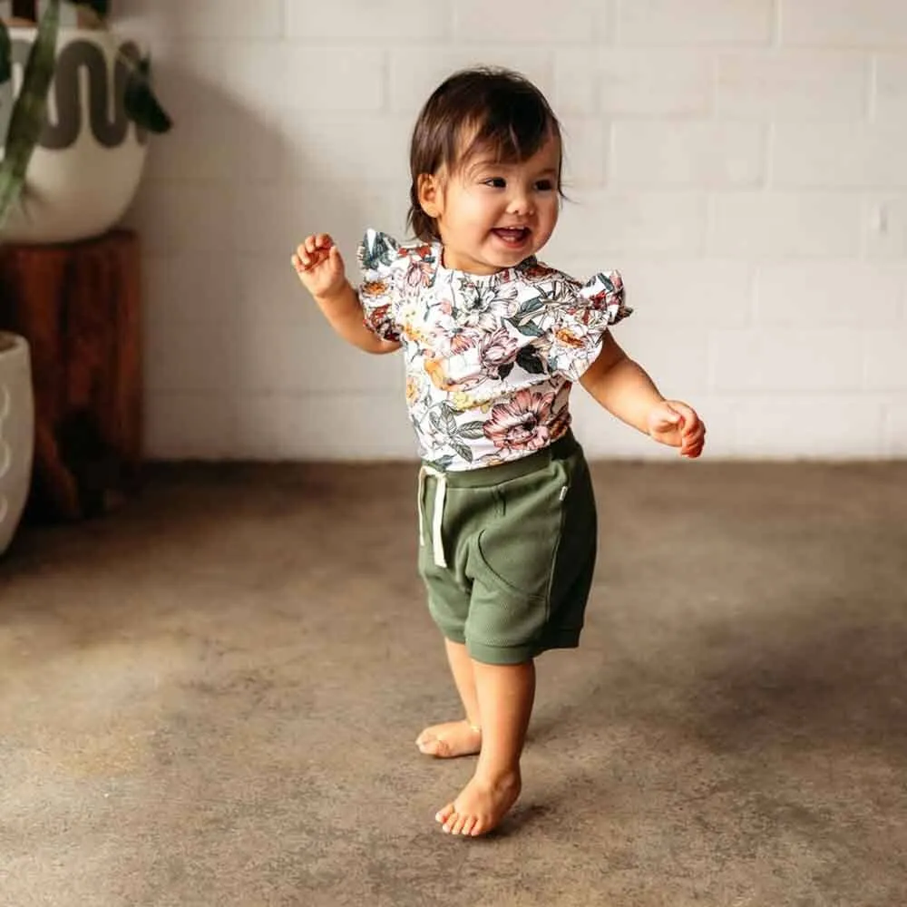Snuggle Hunny - Australiana Short Sleeve Organic Bodysuit
