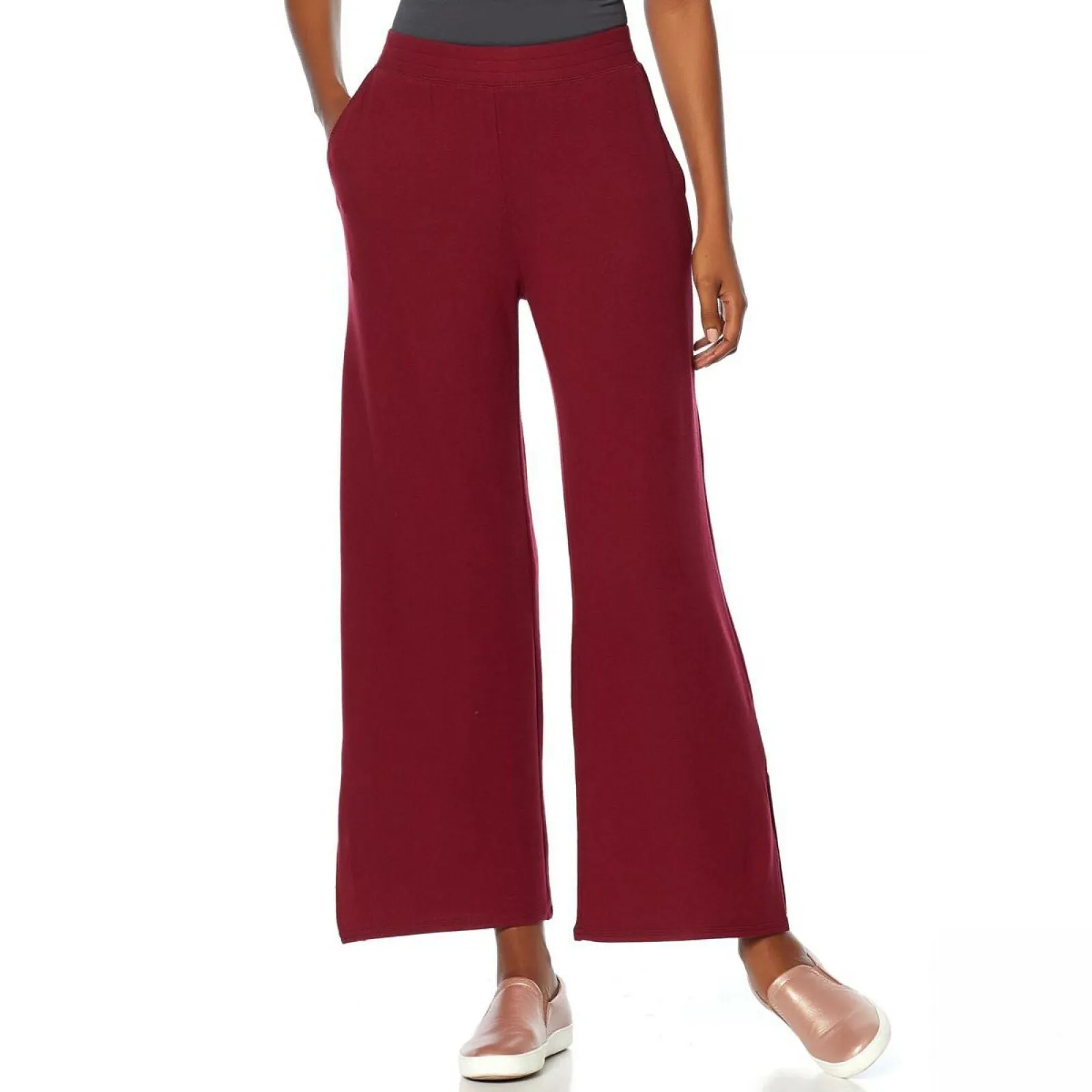 Soft & Cozy Women's Brushed Hacci Knit Pants With Pockets