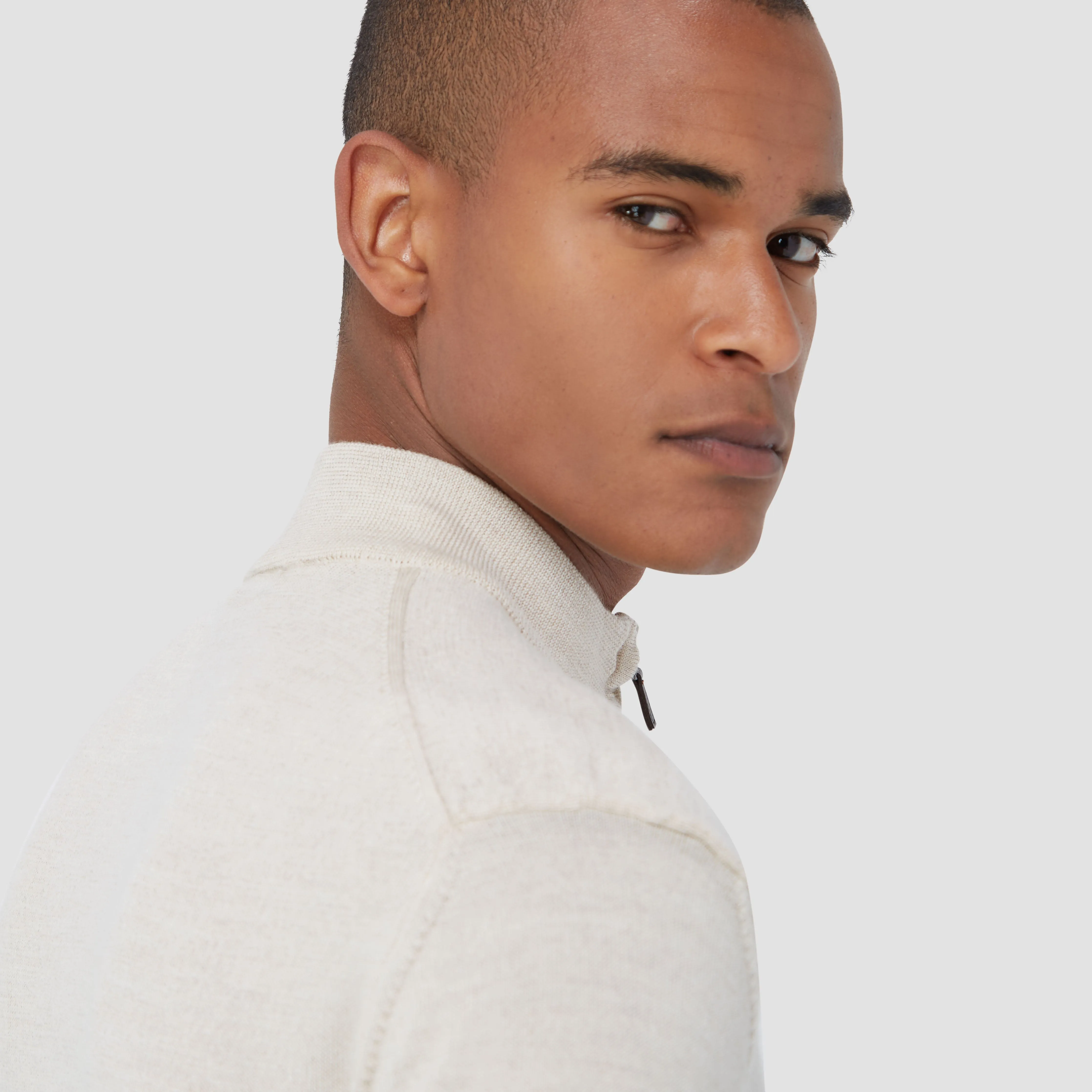 Spencer Quarter-Zip Super Merino Sweater