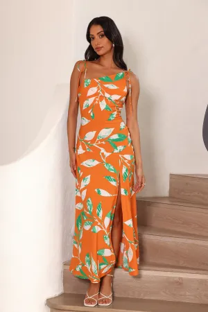 Squeezy Maxi Dress Orange