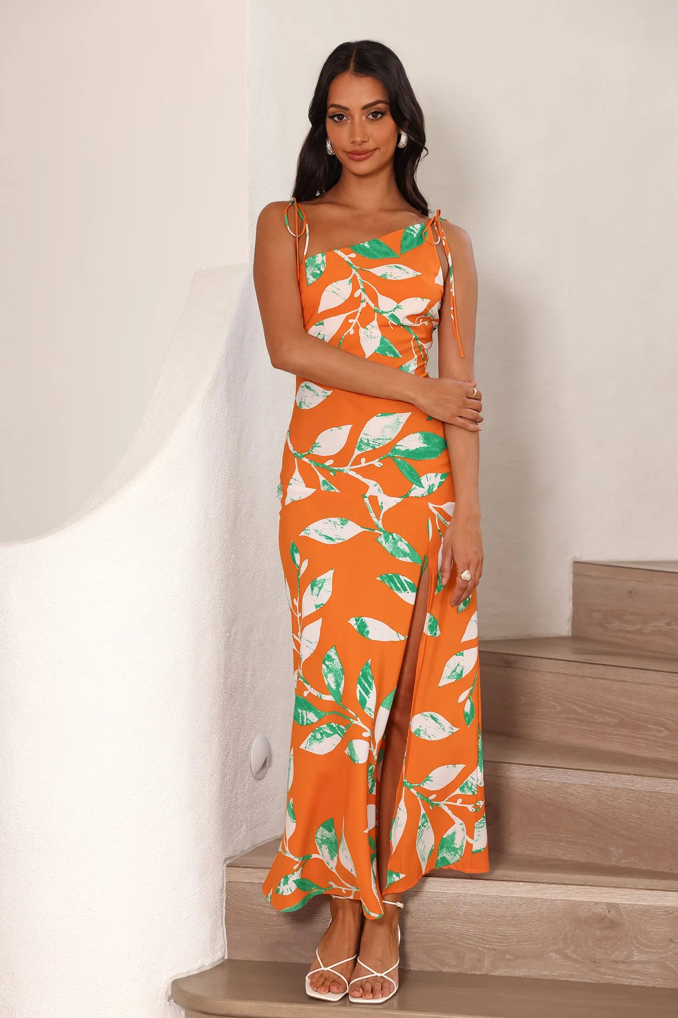 Squeezy Maxi Dress Orange