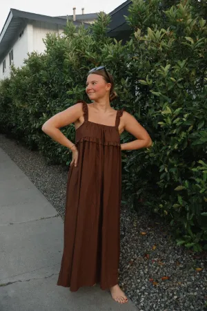 Story Linen Blend Maxi Dress