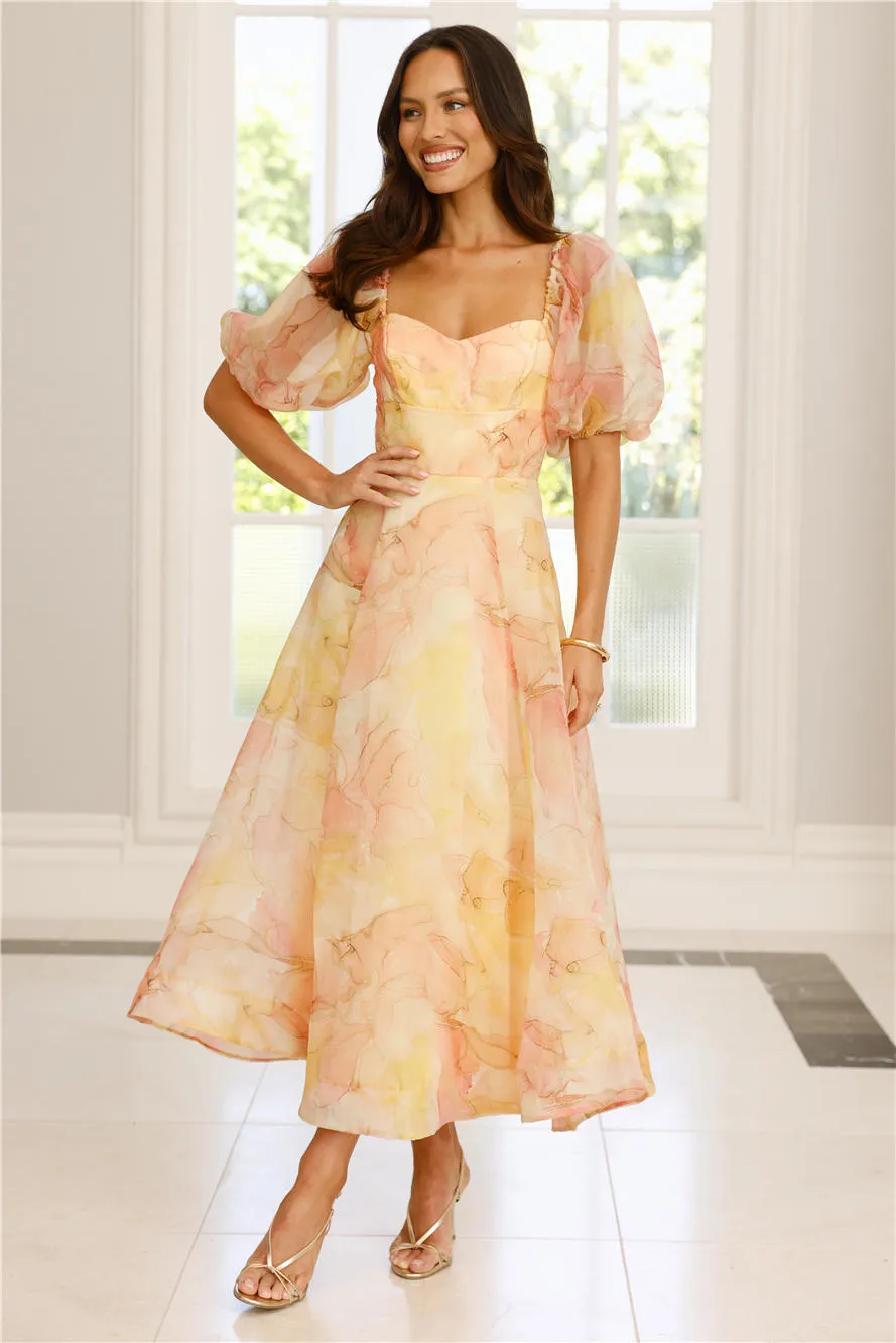 Style Domination Maxi Dress Yellow