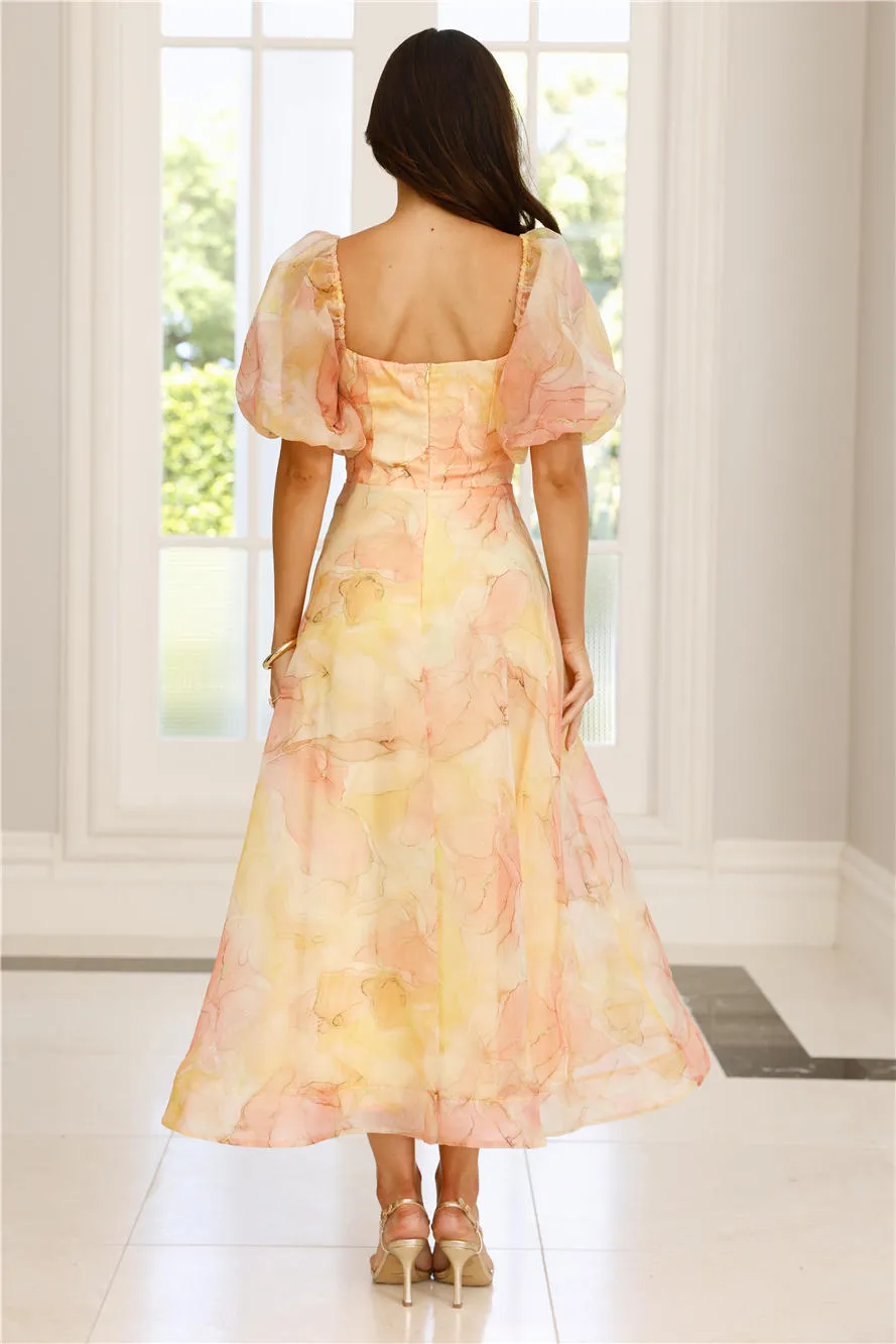 Style Domination Maxi Dress Yellow