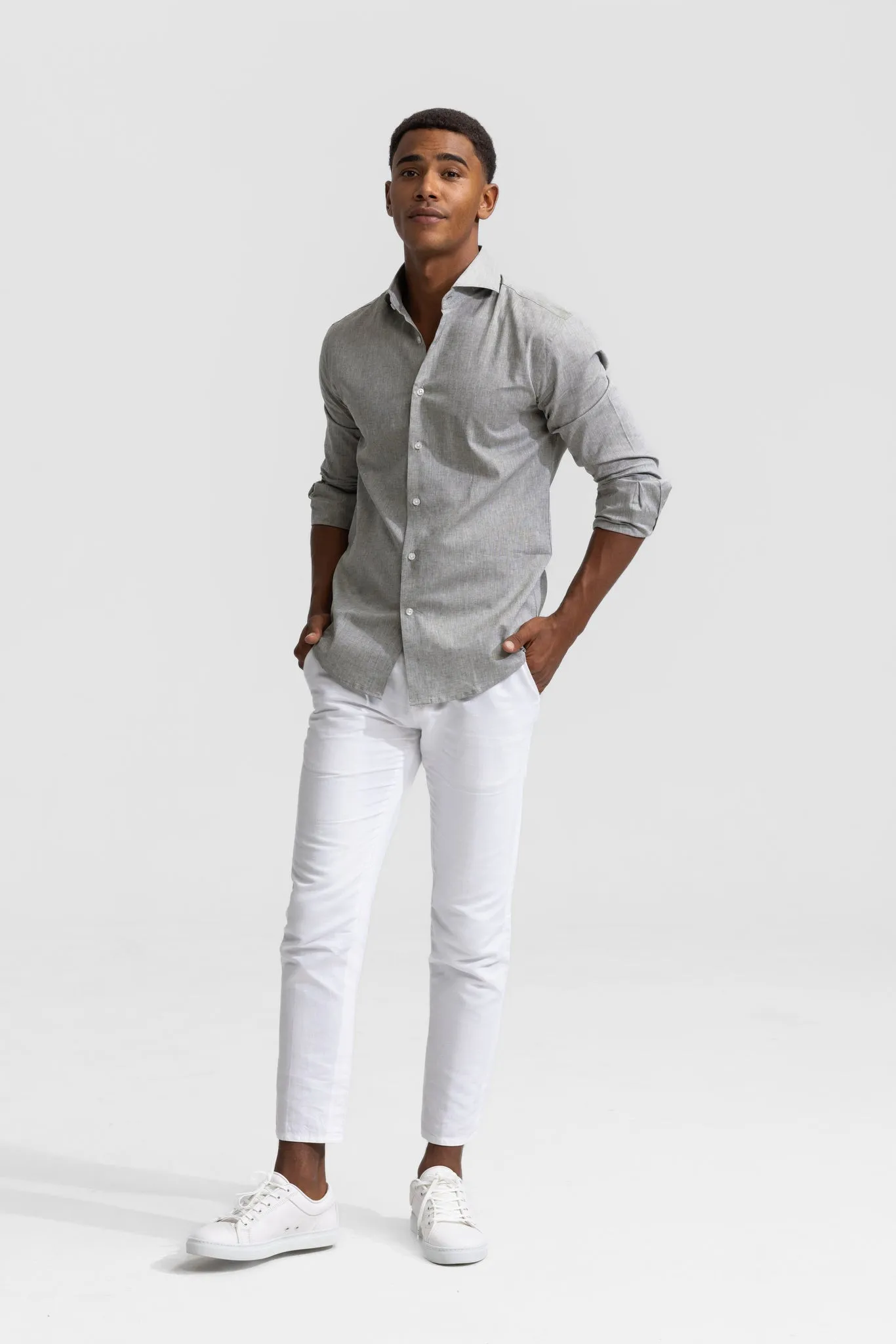 Sundre Green Linen Shirt