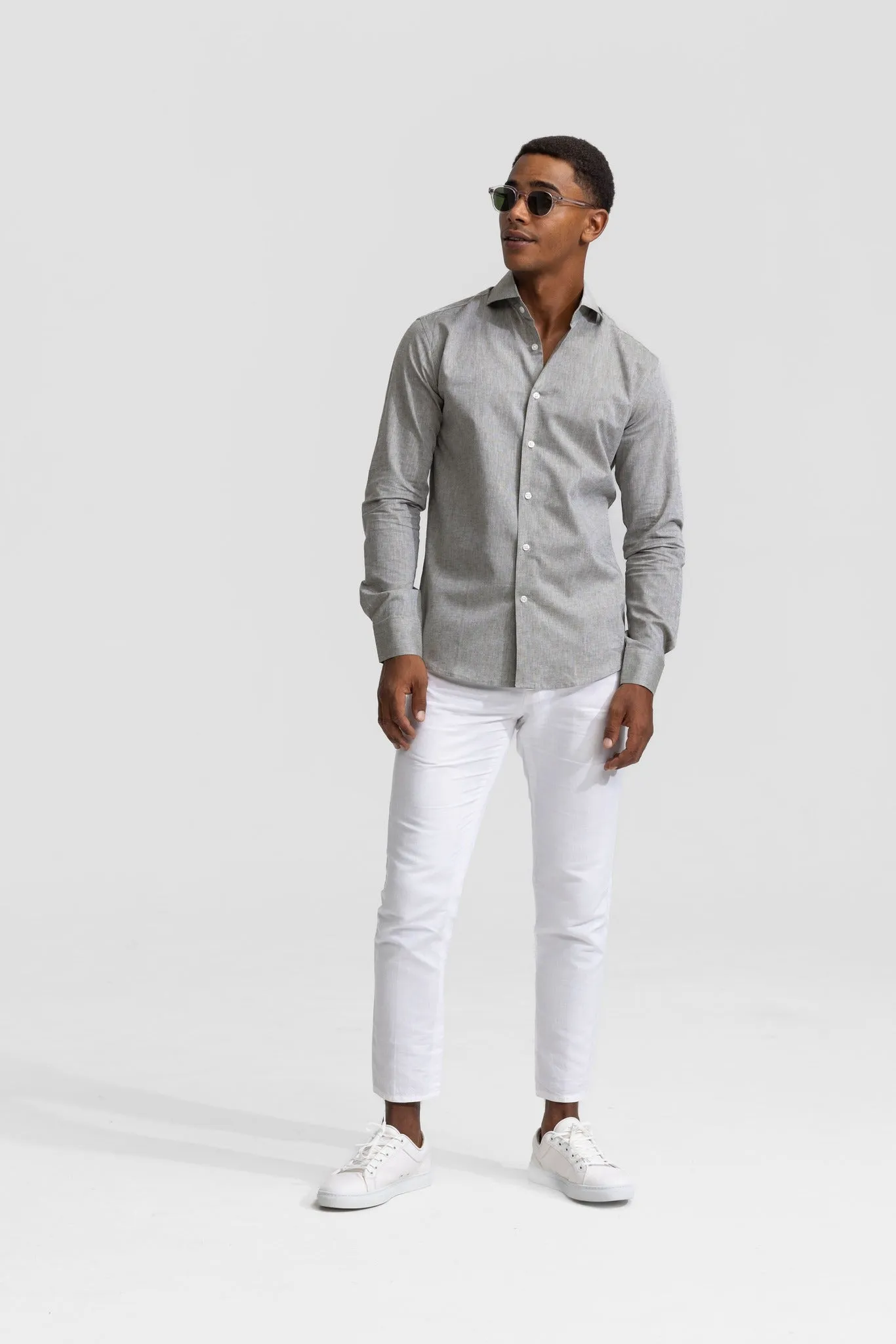 Sundre Green Linen Shirt