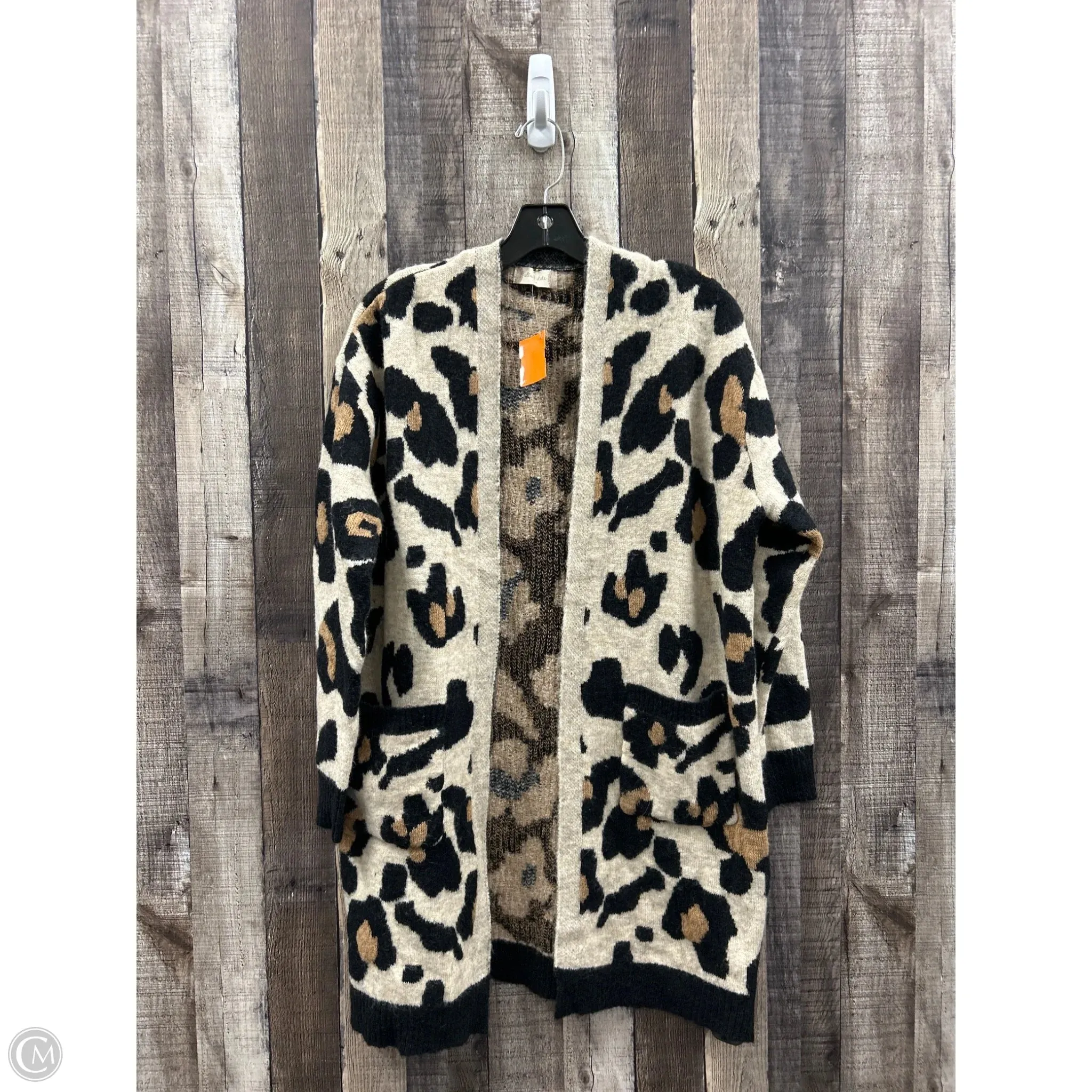 Sweater Cardigan By Altard State In Animal Print, Size: M