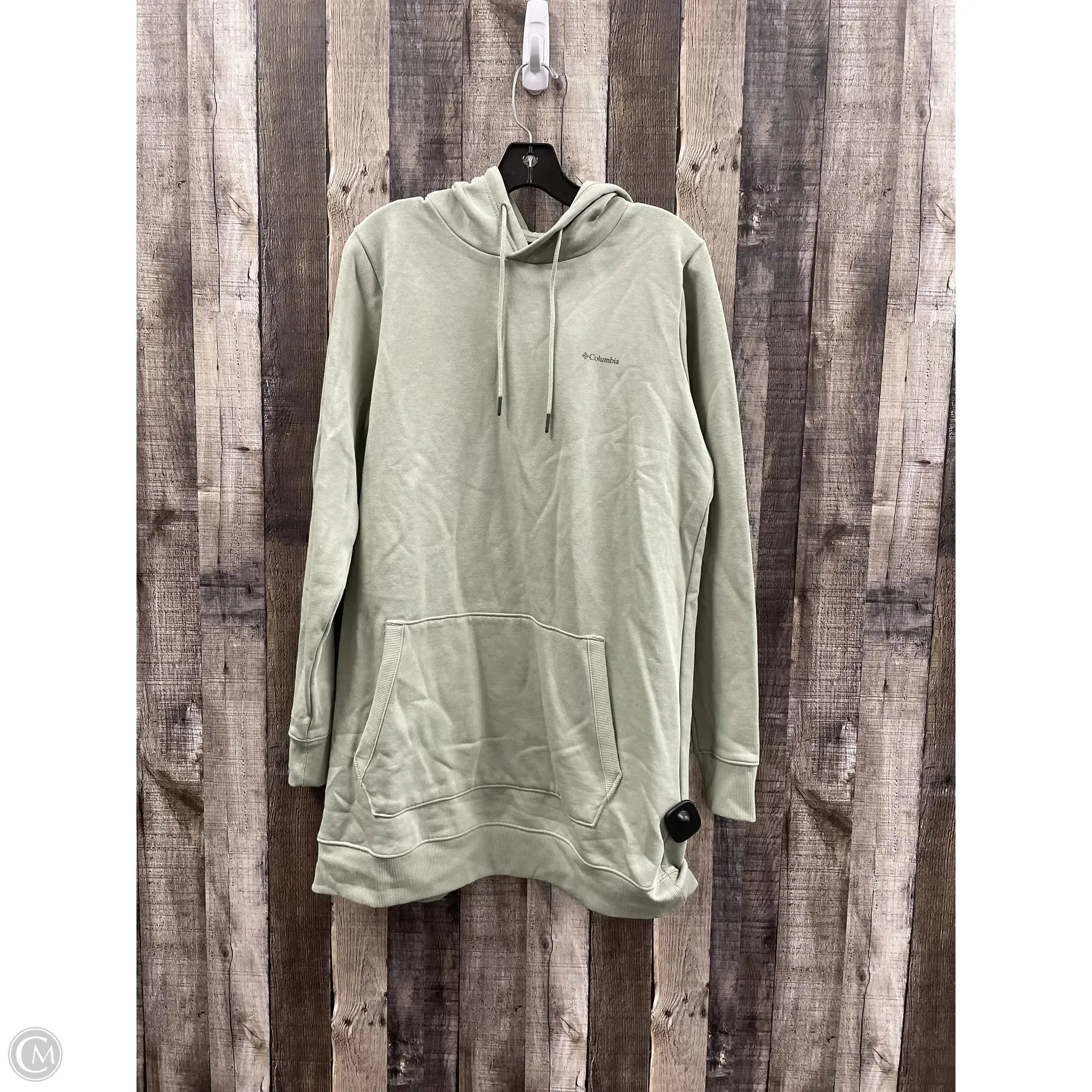 Sweatshirt Hoodie By Columbia In Green, Size: L