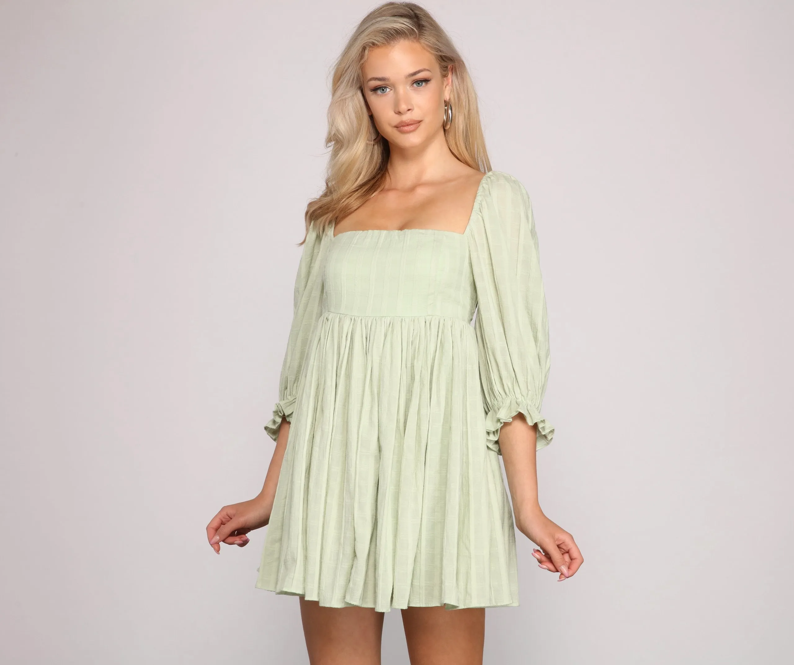 Sweet Style Stylish Babydoll Dress