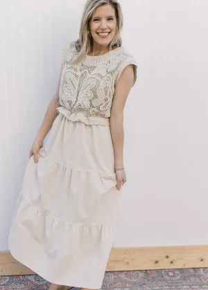 Taupe Openwork Dress