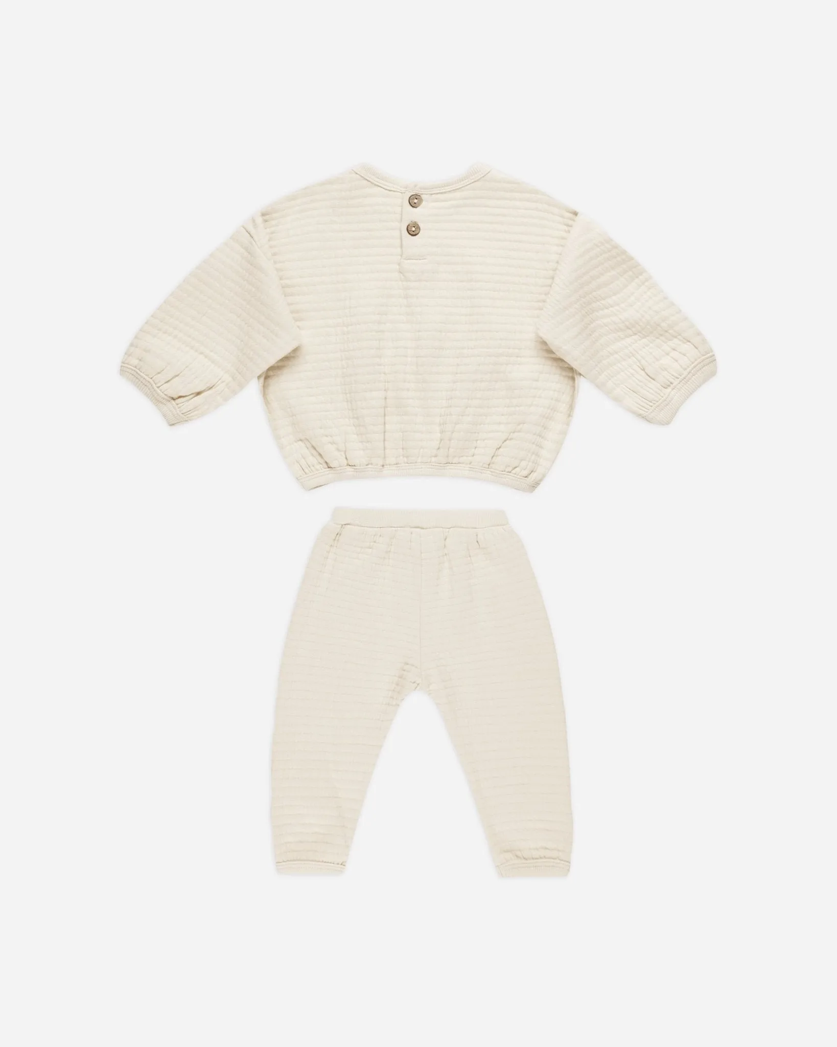 Textured Sweat Set || Natural