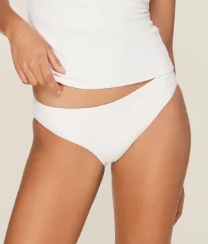 The Classic Bikini Bottom - Ribbed - Coconut (Archive)