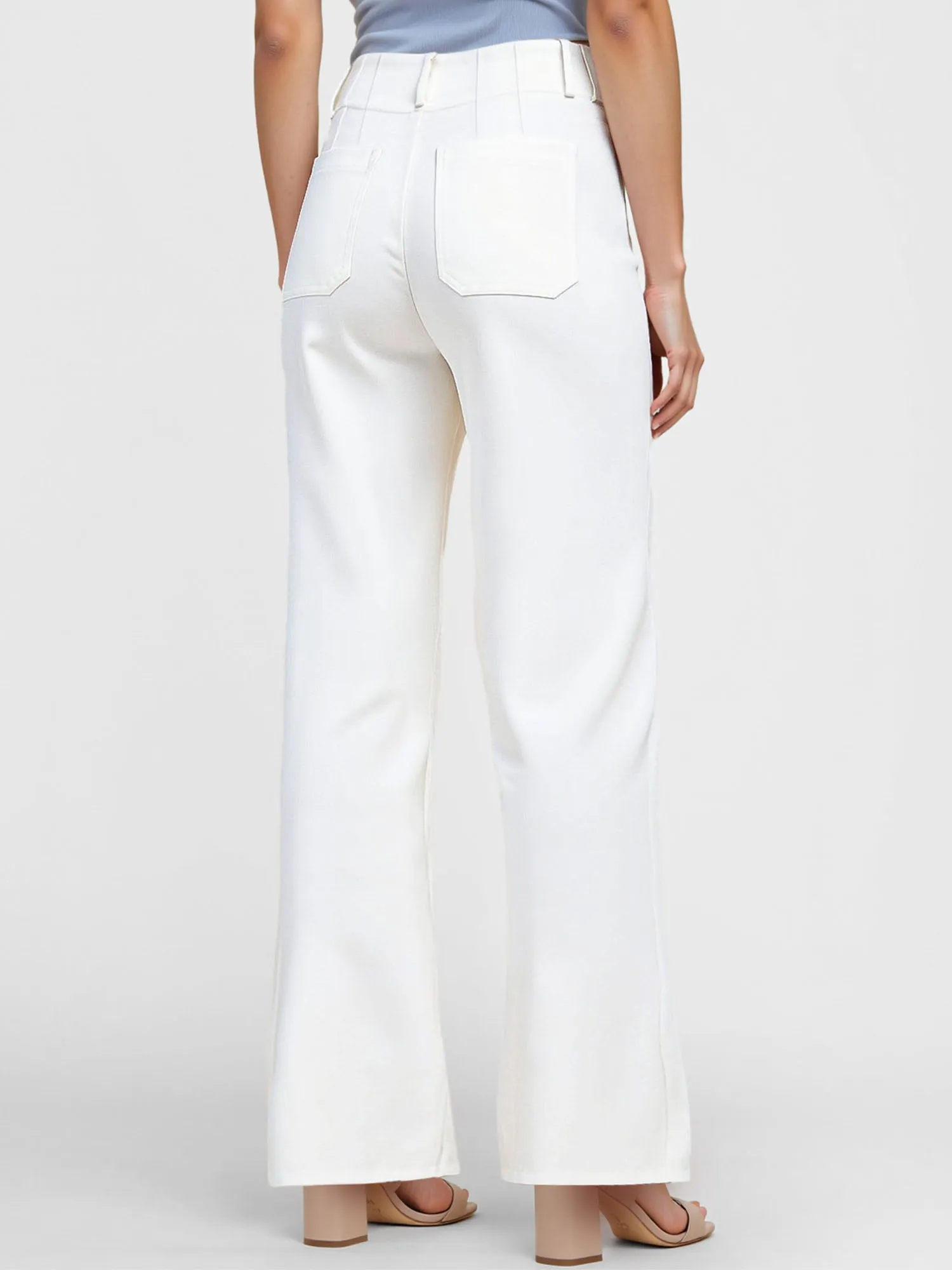 The Selene Pant - Two Pocket Flare Wide Leg Pant