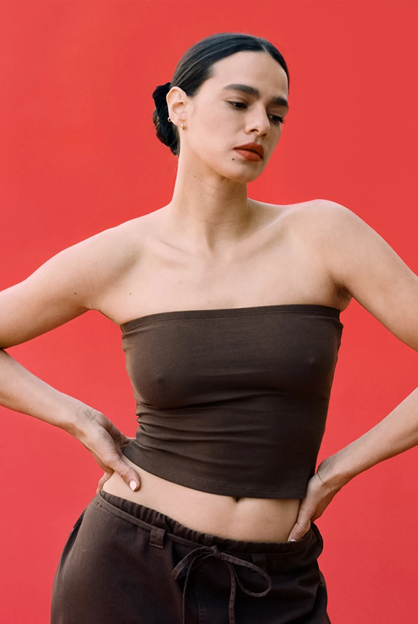The Tube Convertible Top in Chocolate
