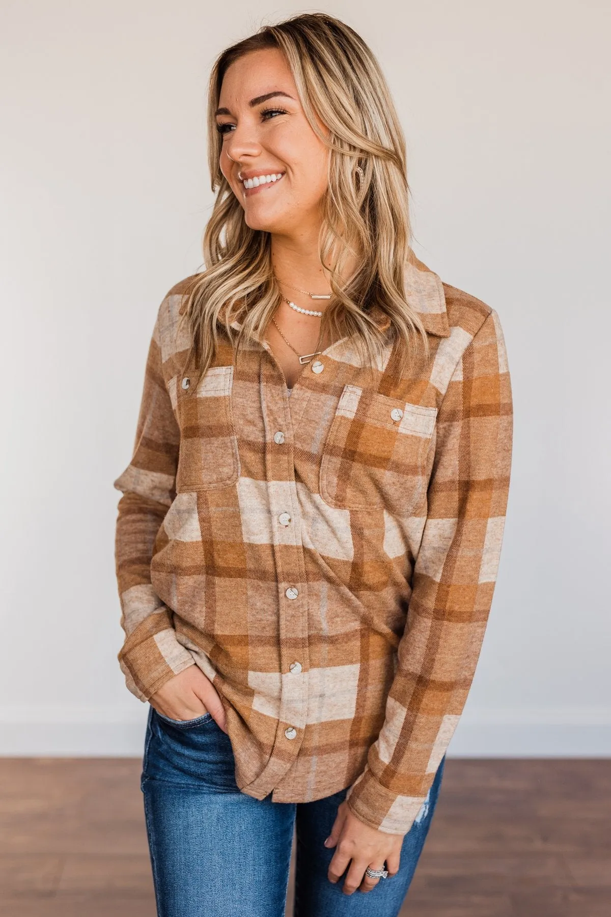 Thread & Supply Autumn Vibes Lightweight Jacket- Hazelnut