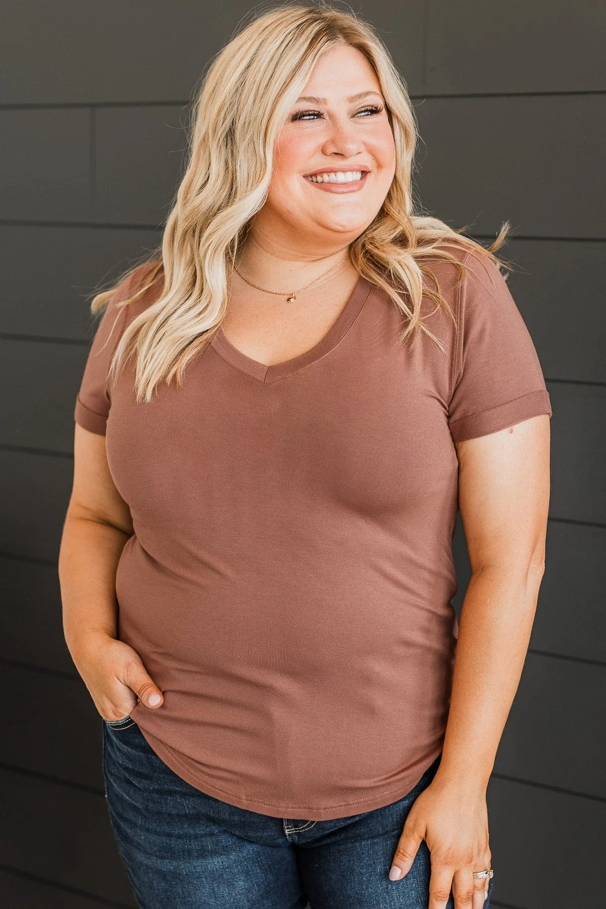 Thread & Supply Truly Loved Top- Clay
