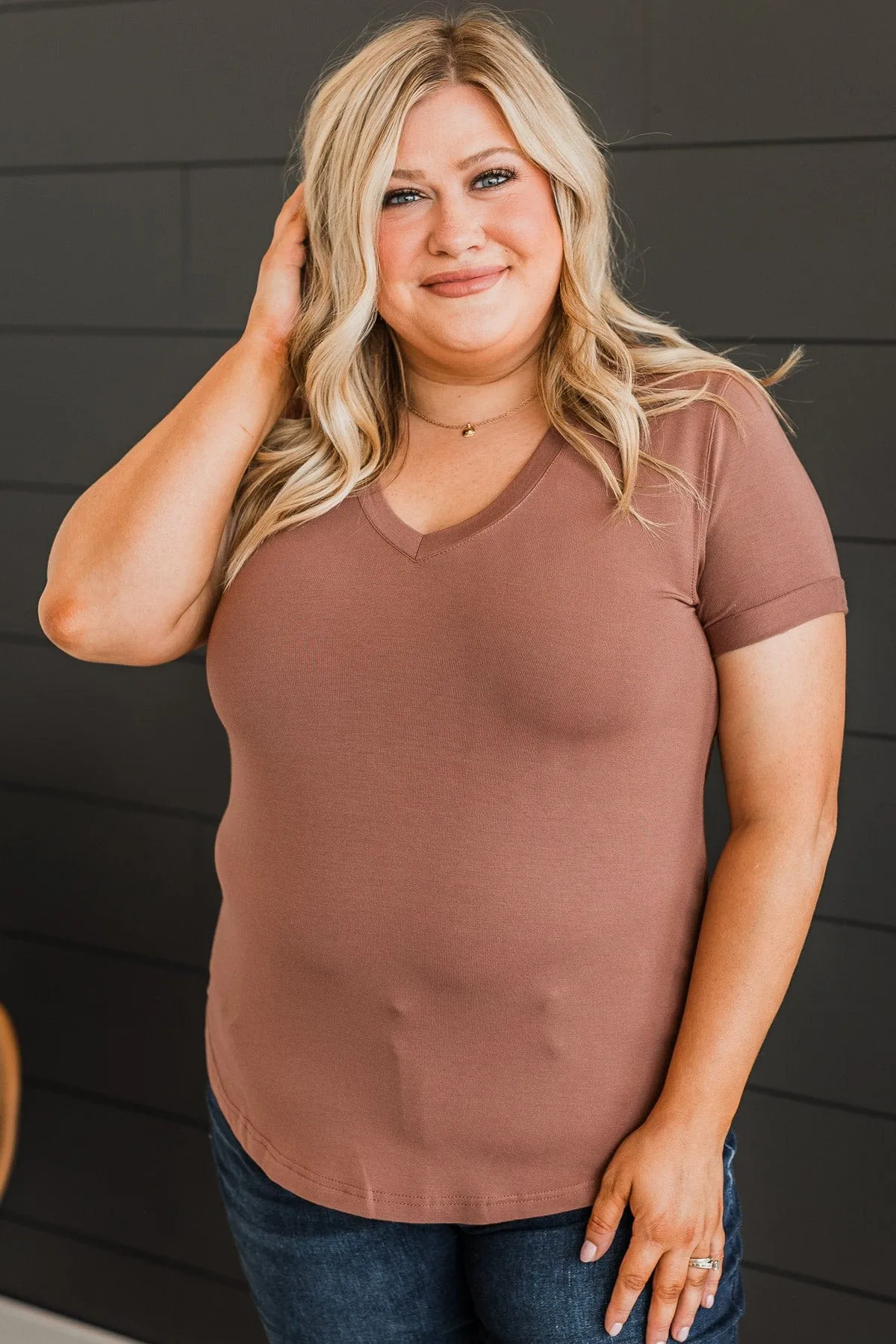 Thread & Supply Truly Loved Top- Clay