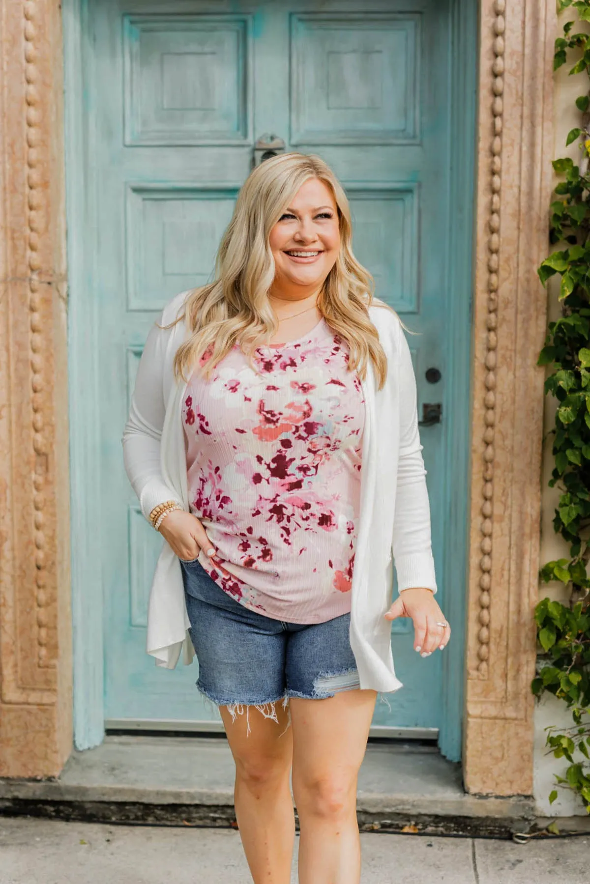 Time To Be Alive Drape Cardigan- Off White