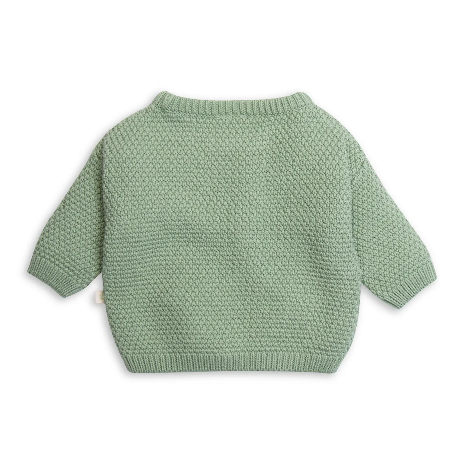 TINY TWIG MOSS KNIT JUMPER-BASIL