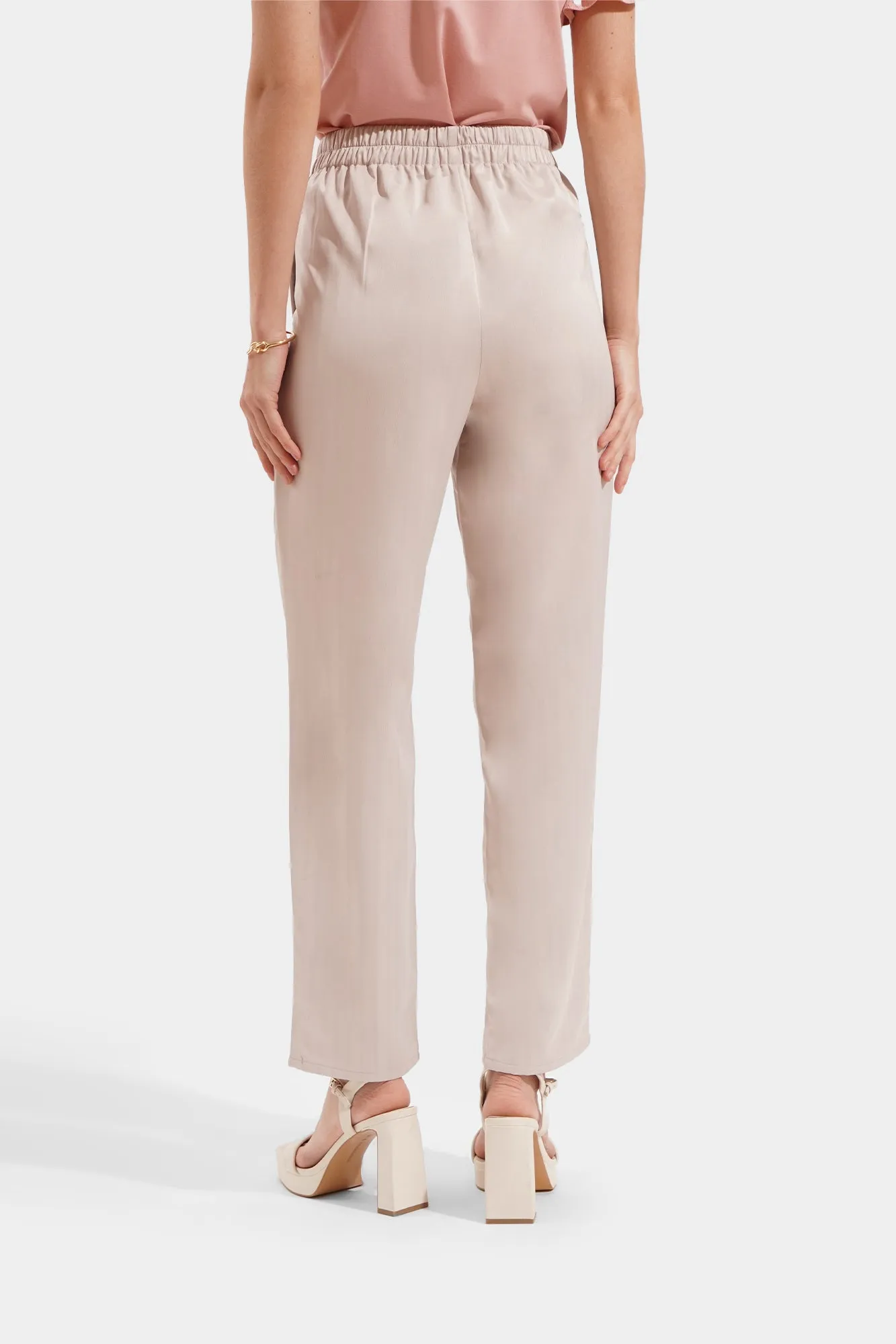 Tonal Stripe Slim Cozy Pants
