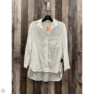 Top Long Sleeve By Cloth & Stone In White, Size: S
