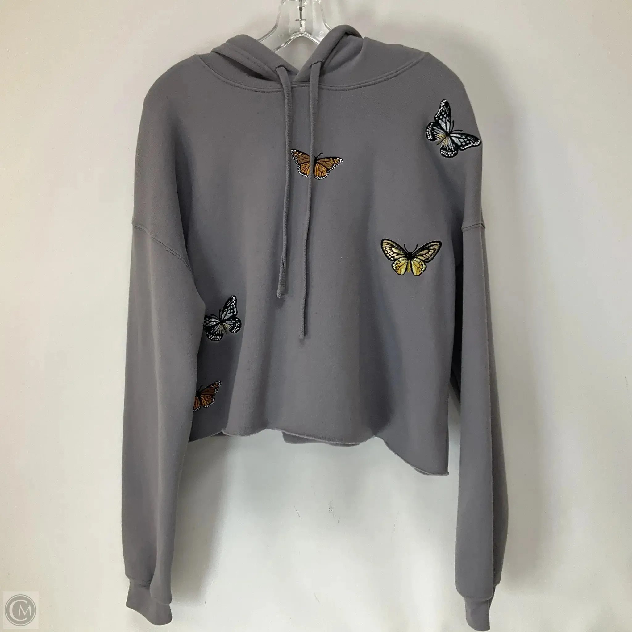 Top Long Sleeve By Cmb In Grey, Size: Xl