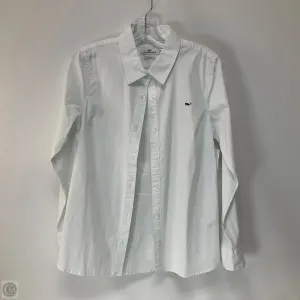 Top Long Sleeve By Vineyard Vines In White, Size: S