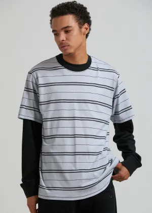 Transit   - Recycled Stripe Retro Fit T-Shirt
