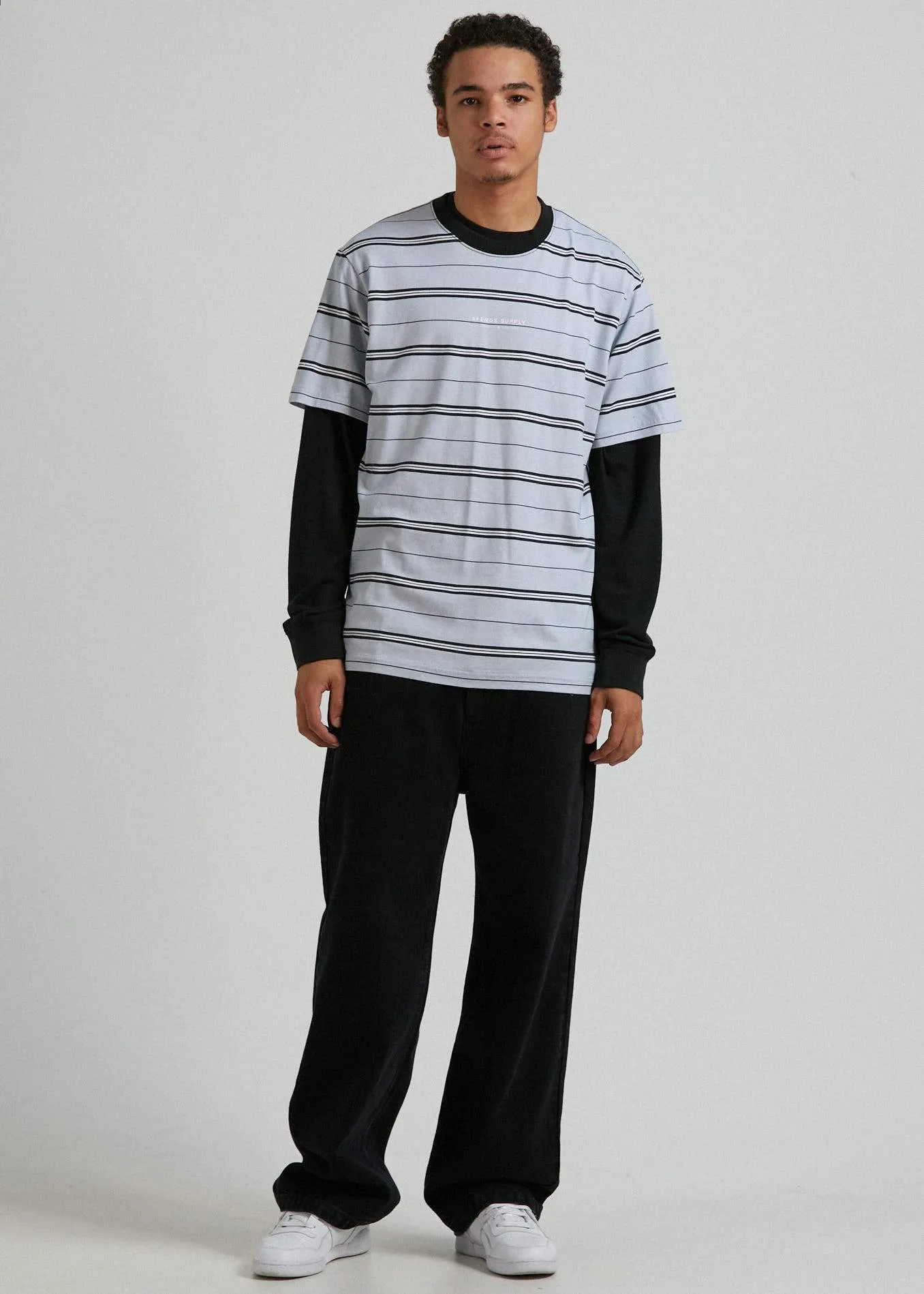 Transit   - Recycled Stripe Retro Fit T-Shirt