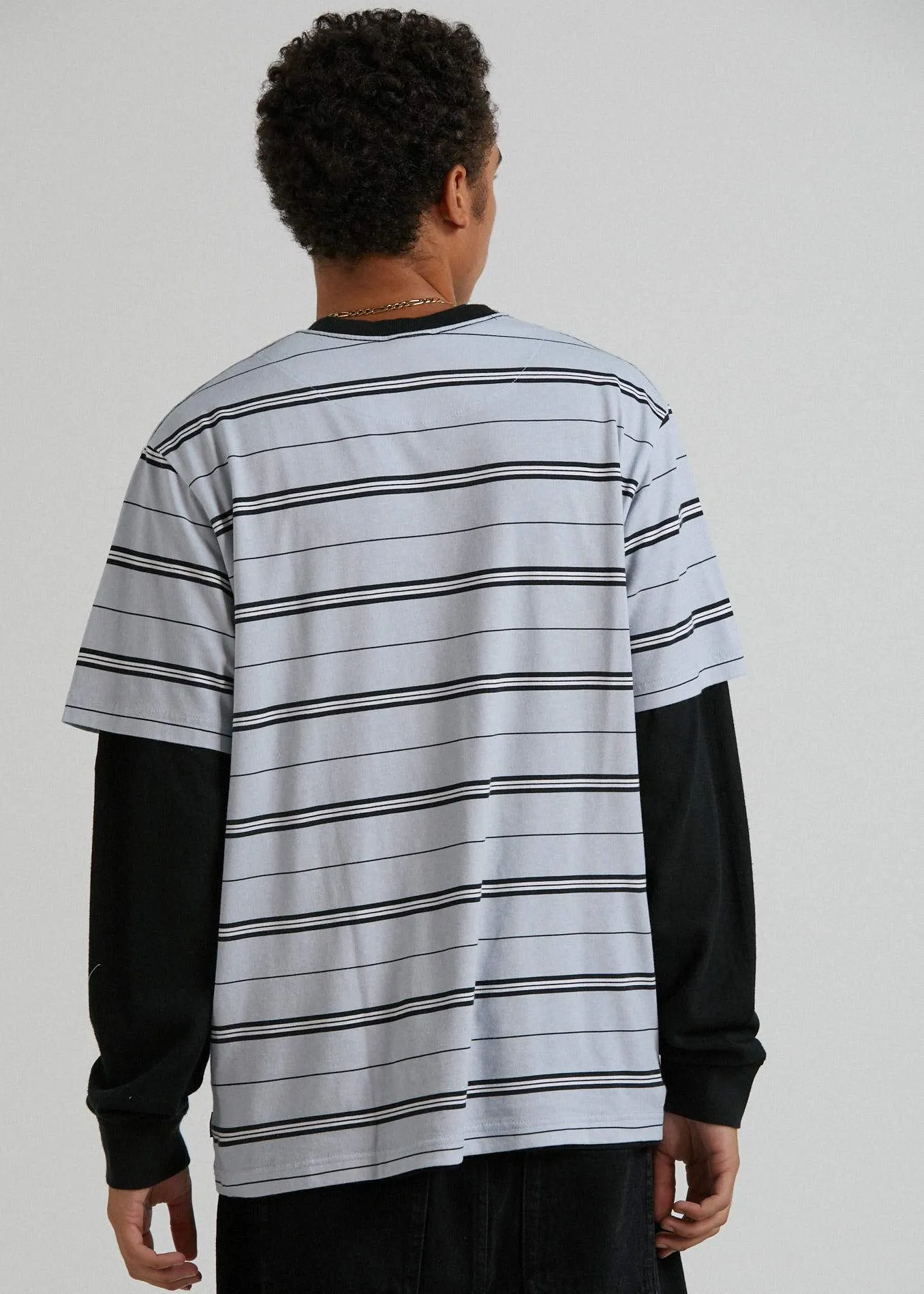 Transit   - Recycled Stripe Retro Fit T-Shirt