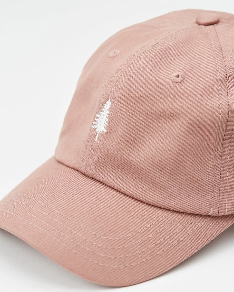 Tree Embroidery Tencel Peak Hat