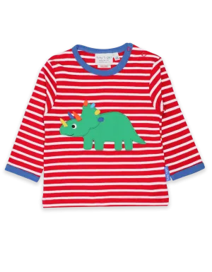 Triceratops Applique LS Top