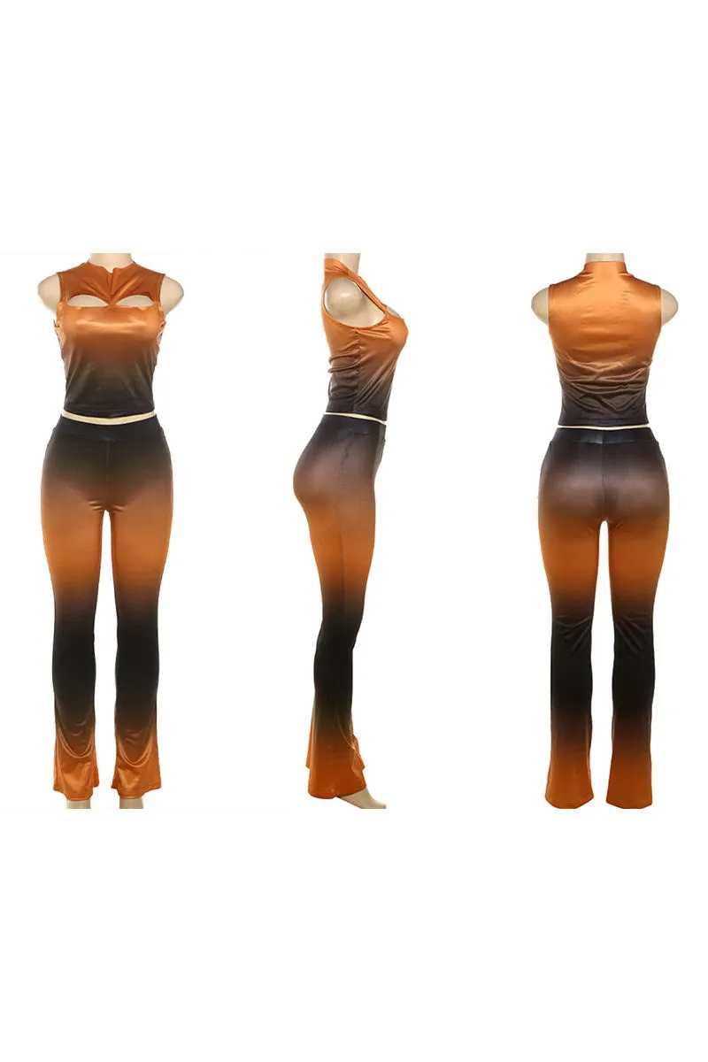 UN0324 Tie Dye Pants Set